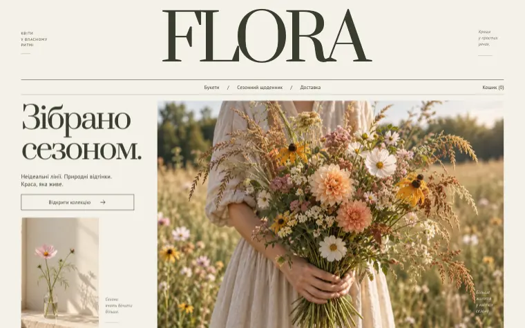 FLORA · WILD SEASON — Головна