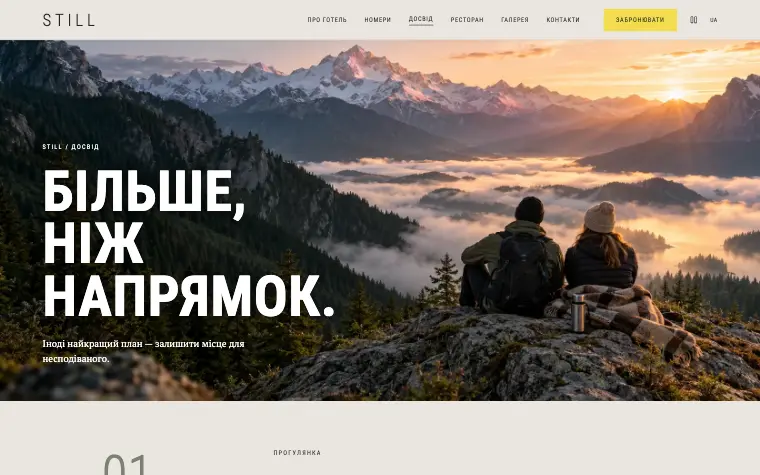 STILL · ALPINE OBSERVATORY — Досвід