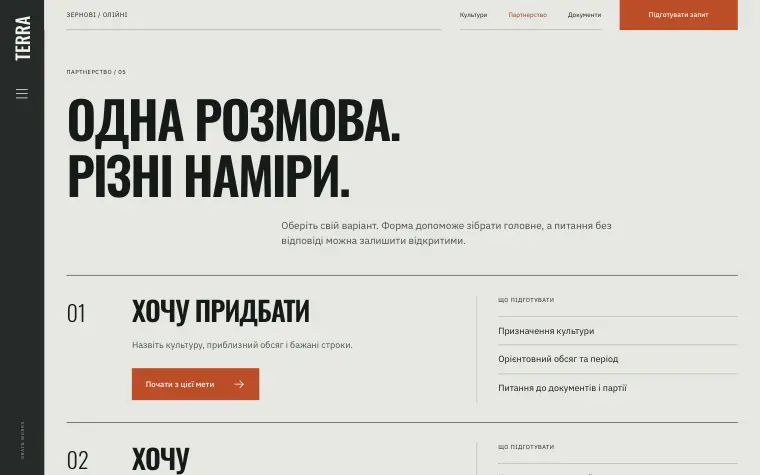 TERRA · GRAIN WORKS — Шляхи партнерства